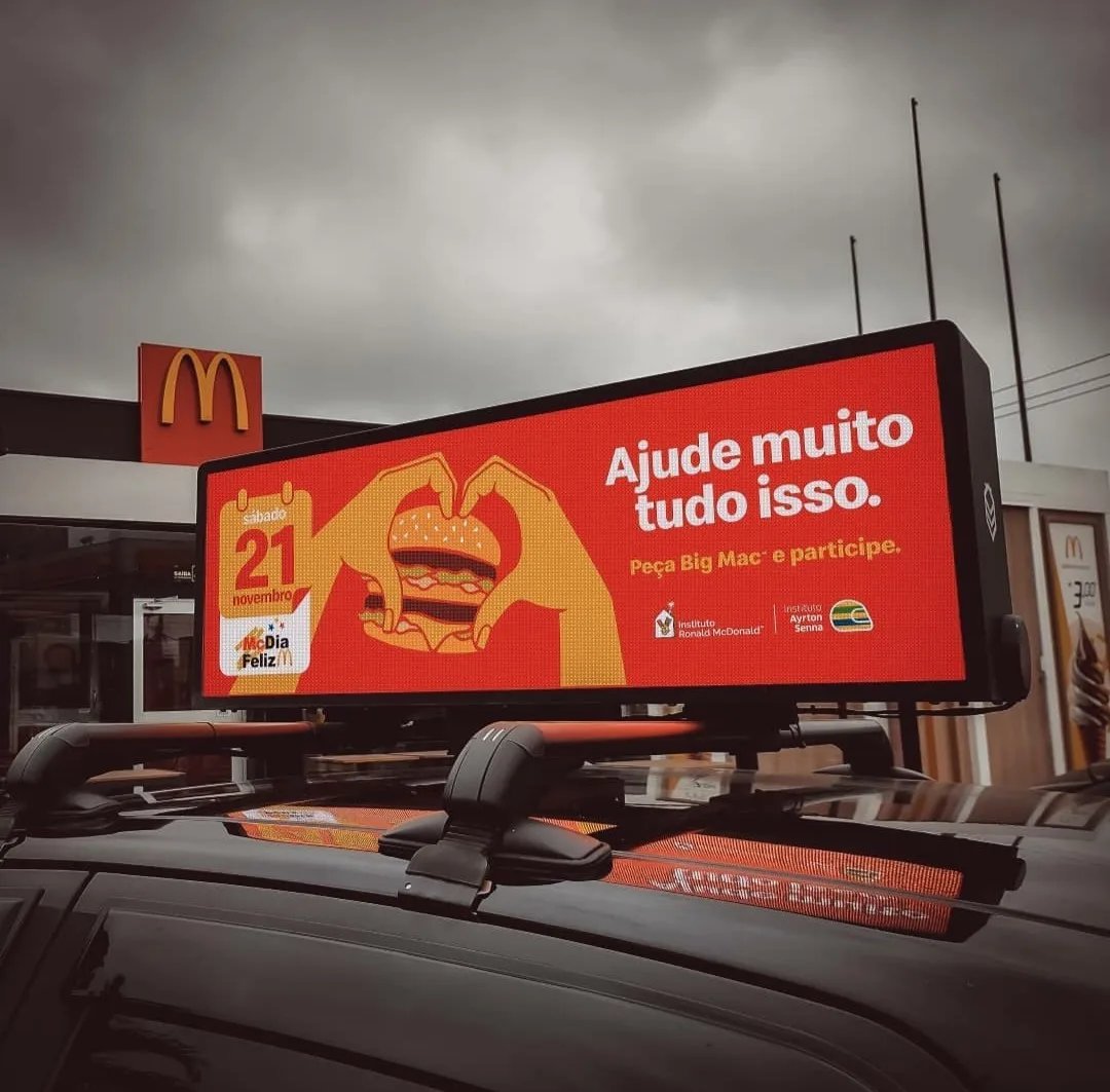 HD Full Color Taxi Top LED Display